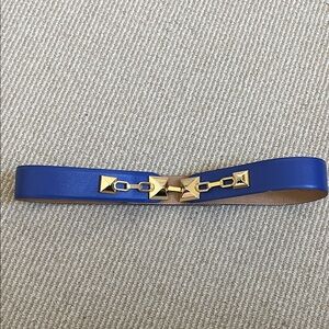 Carlisle Royal Blue Belt with Gold Studs